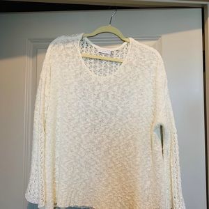 Cream Crochet Boho Top